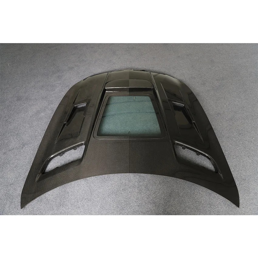 Upgrade IMP Style Dry Carbon Fiber Bonnet Hood For  GT GTS Car Body Kit